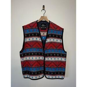 Vintage Norway Wool Vest Liliumn Design Of Norway Pure New Wool Multicolor XL